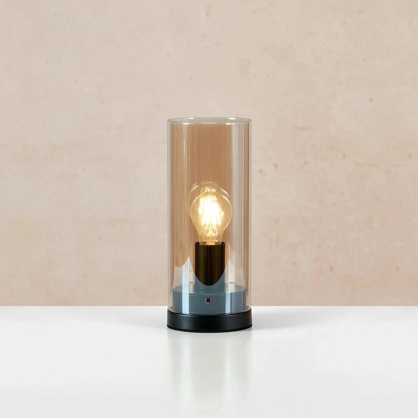 Markslöjd Post Bordslampa 12cm, Svart/Bärnsten