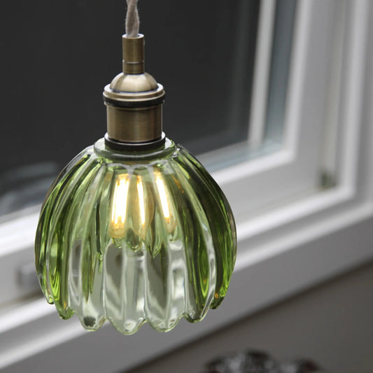Markslöjd Gota Taklampa, Antik Mässing/Grön
