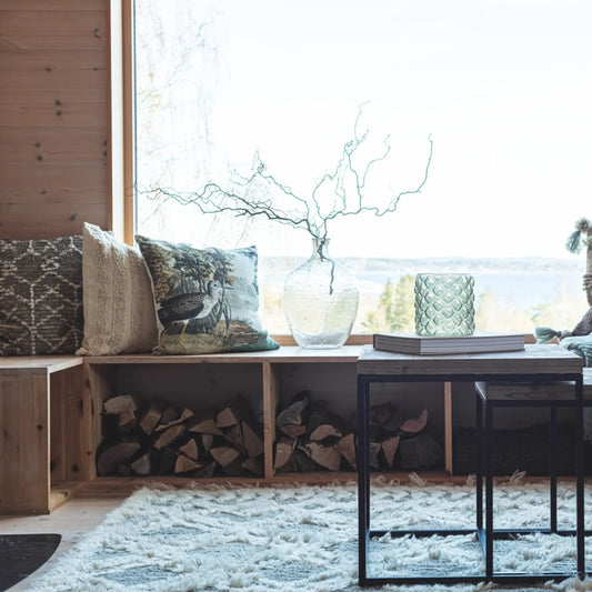 Mogihome, Rune Kuddfodral, Grön/Creme-Silvra Home
