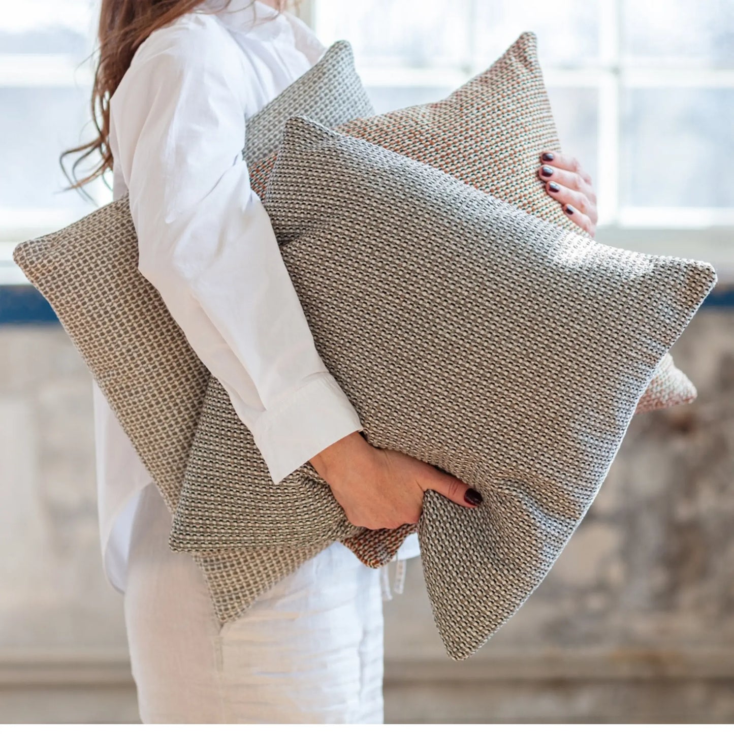 Mogihome, Domino Kuddfodral, Svart-Silvra Home
