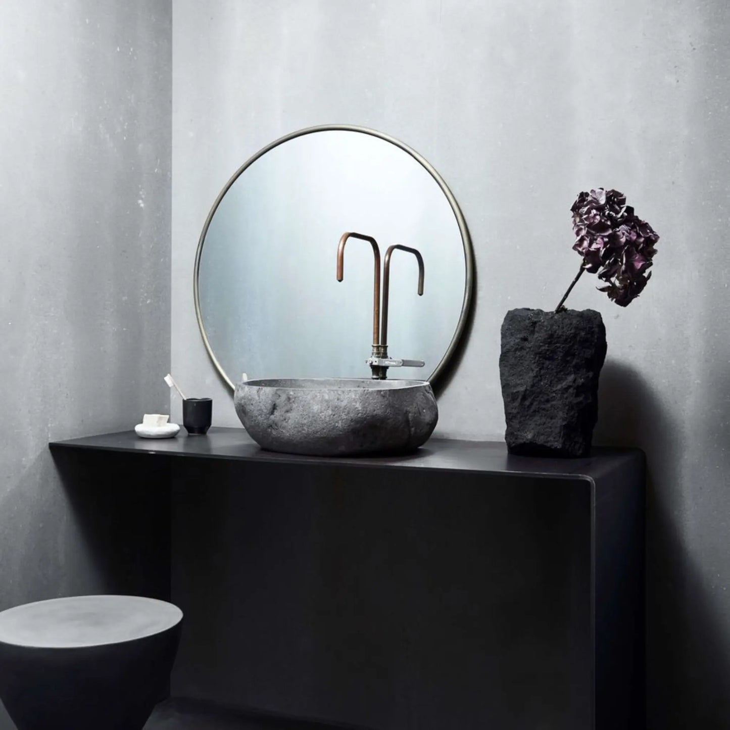 Muubs Copenhagen Väggspegel Ø110 cm, Guld
