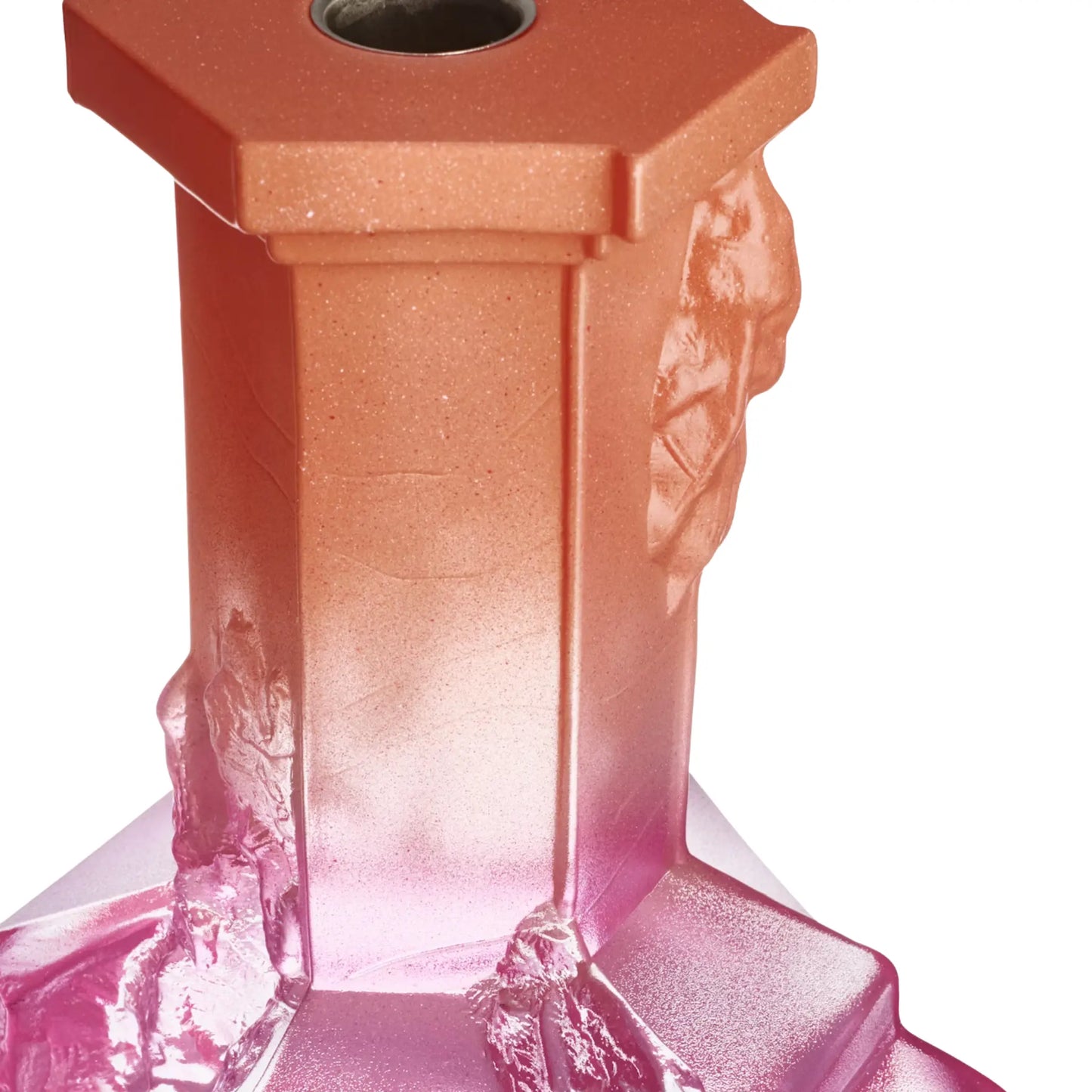 Kosta Boda, Rocky Baroque Ljusstake 17,5 cm, Spicy Rose-Silvra Home