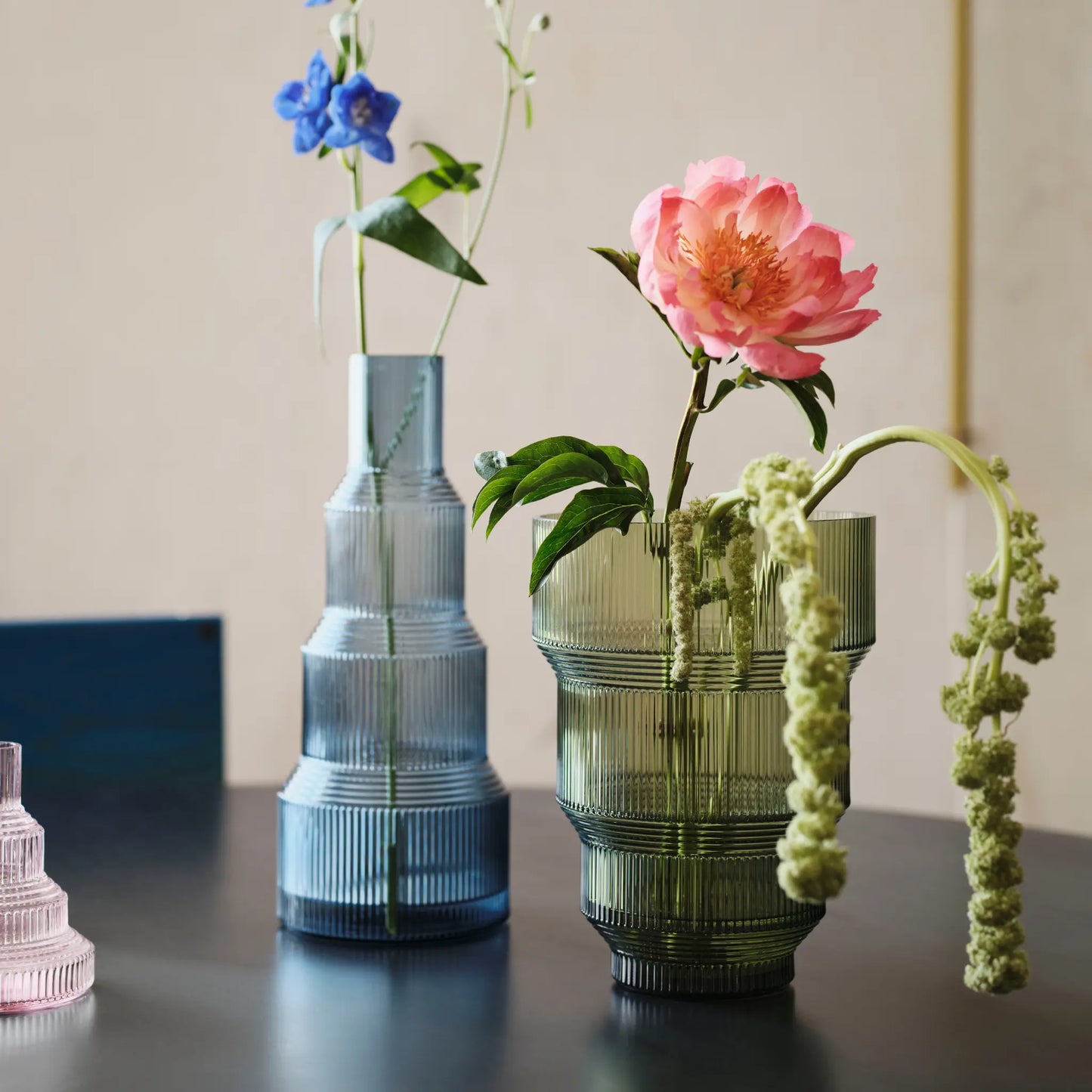Kosta Boda, Pavilion Vas 25,9 cm, Grön-Silvra Home