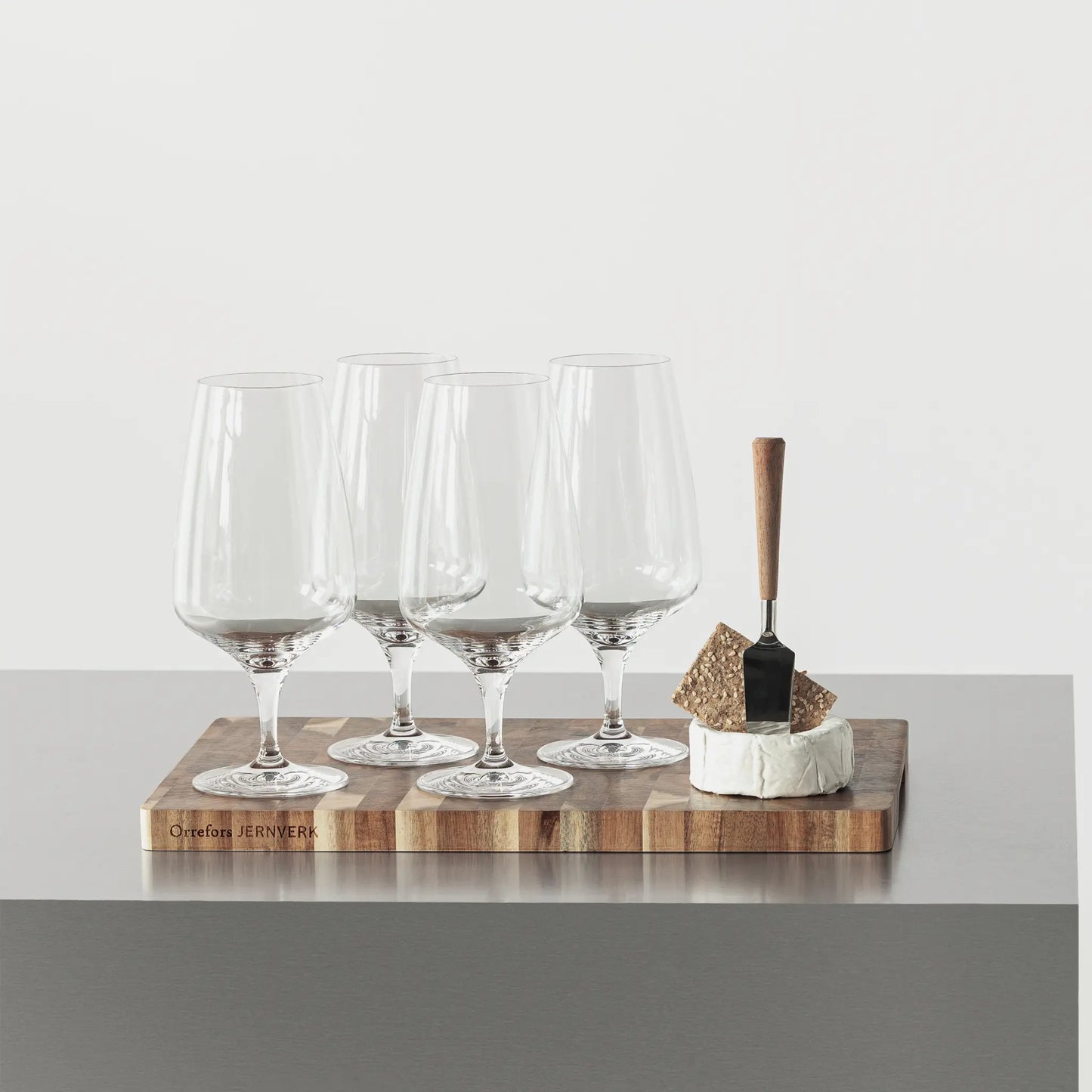 Orrefors, Pulse Ölglas 4-Pack 55 cl, Klar-Silvra Home
