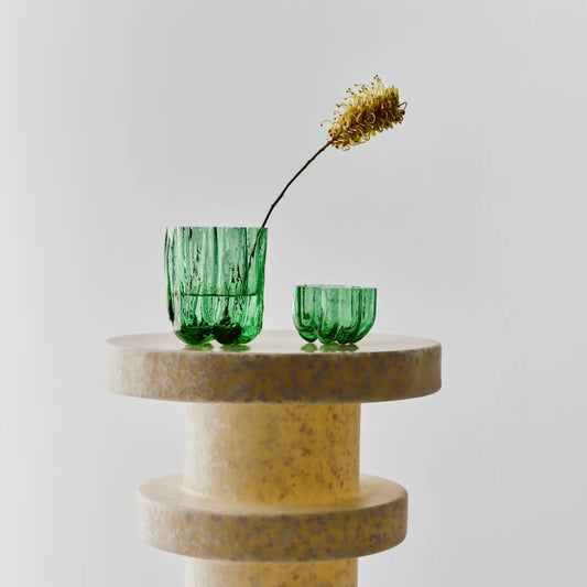 Kosta Boda, Crackle Vas 12,1 cm, Mörkgrön-Silvra Home