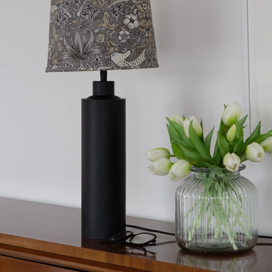PR Home Solo Lampfot 44cm, Matt Svart