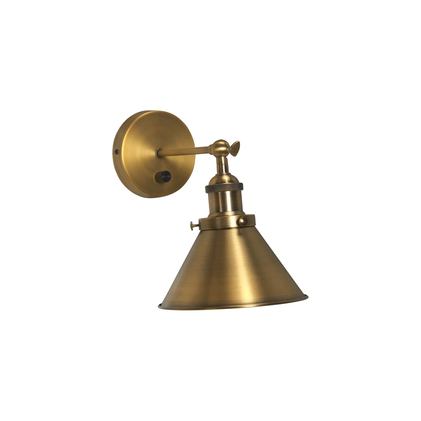 PR Home Anton Vägglampa 18cm Dimbar, Antracit/Mässing