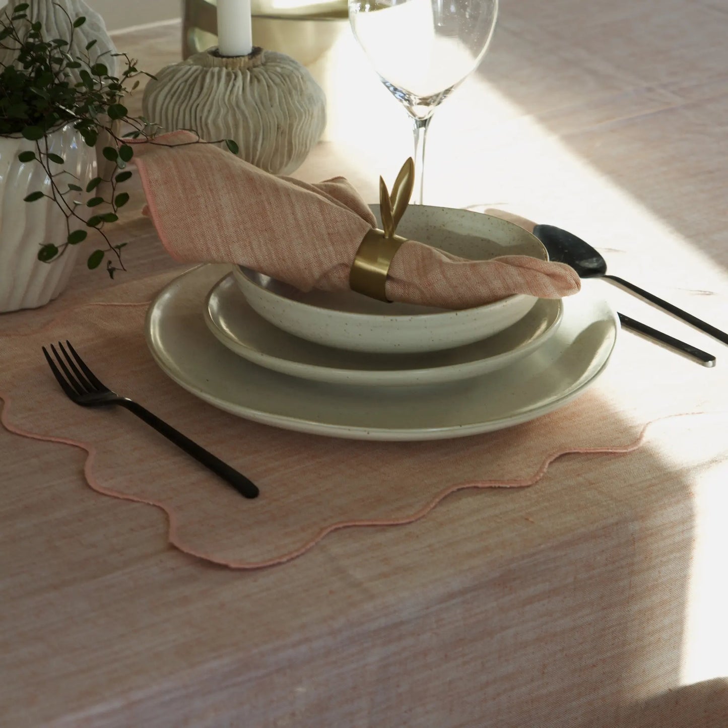 Svanefors Sabina Duk 160x280cm, Rosa