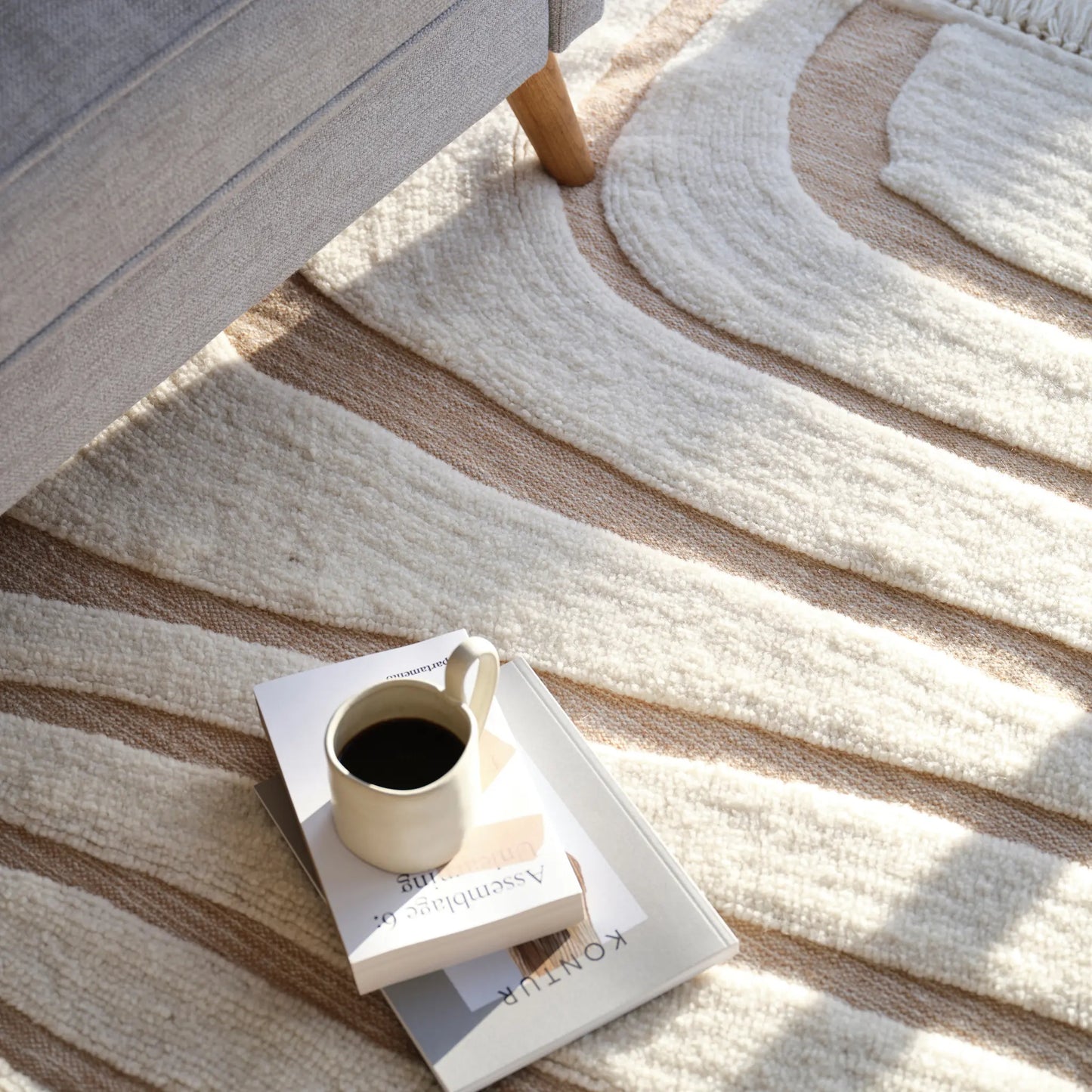 Svanefors Sita Ullmatta 170x240cm, Offwhite