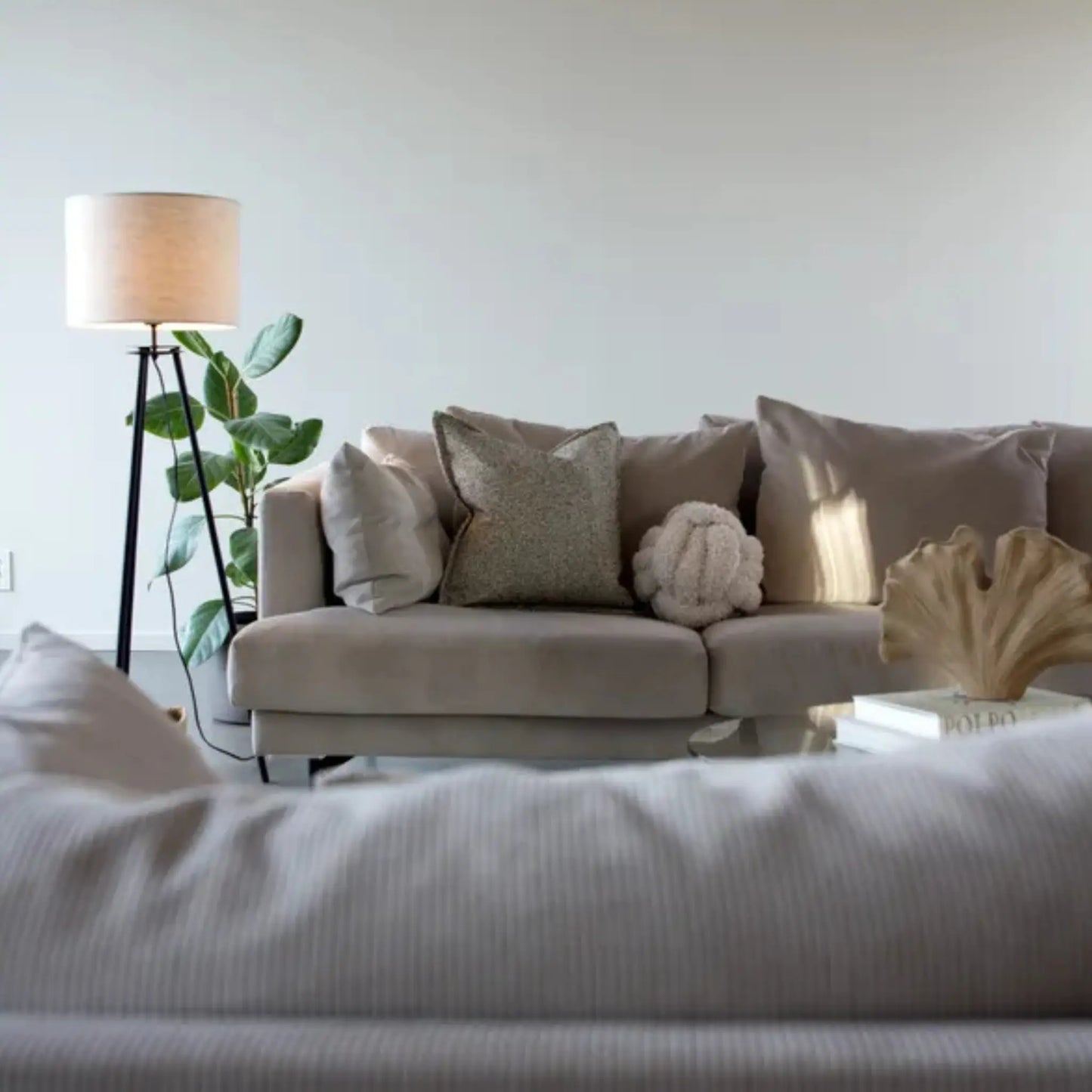 Svanefors Hella Kudde 45x45 cm, Beige