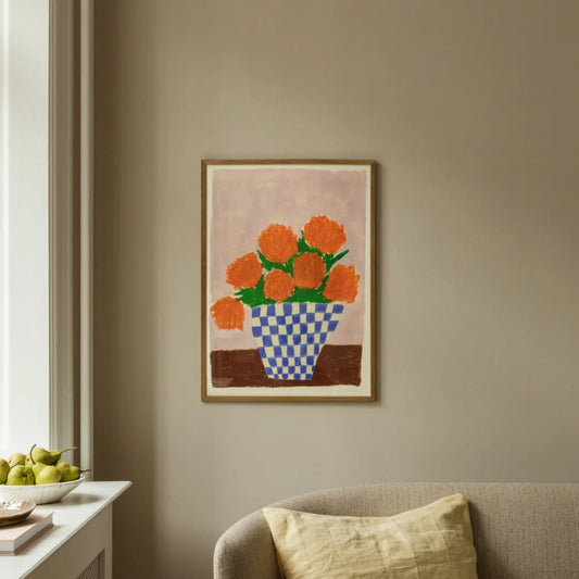The Poster Club Orange Flowers Poster 50x70