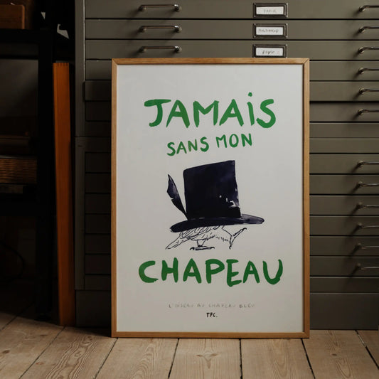 The Poster Club L'Oiseau au Chapeau Bleu Poster 70x100