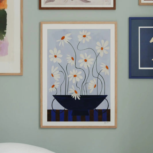 The Poster Club Daisies in Blue Vase Poster 70x100