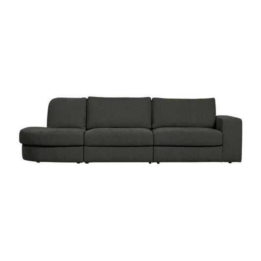 vtwonen Family 2,5-Sitssoffa Rundad Vänster, Anthracite
