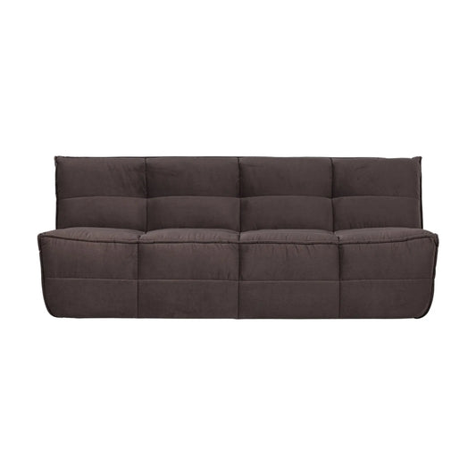 vtwonen Cluster 3-Sitssoffa Sammet, Chocolate Brown