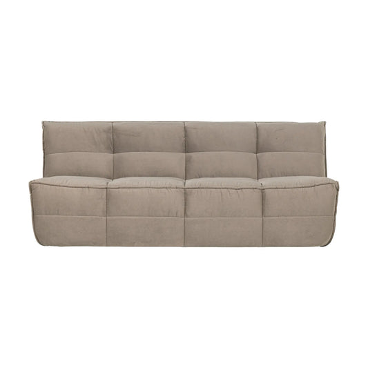 vtwonen Cluster 3-Sitssoffa Sammet, Warm Taupe