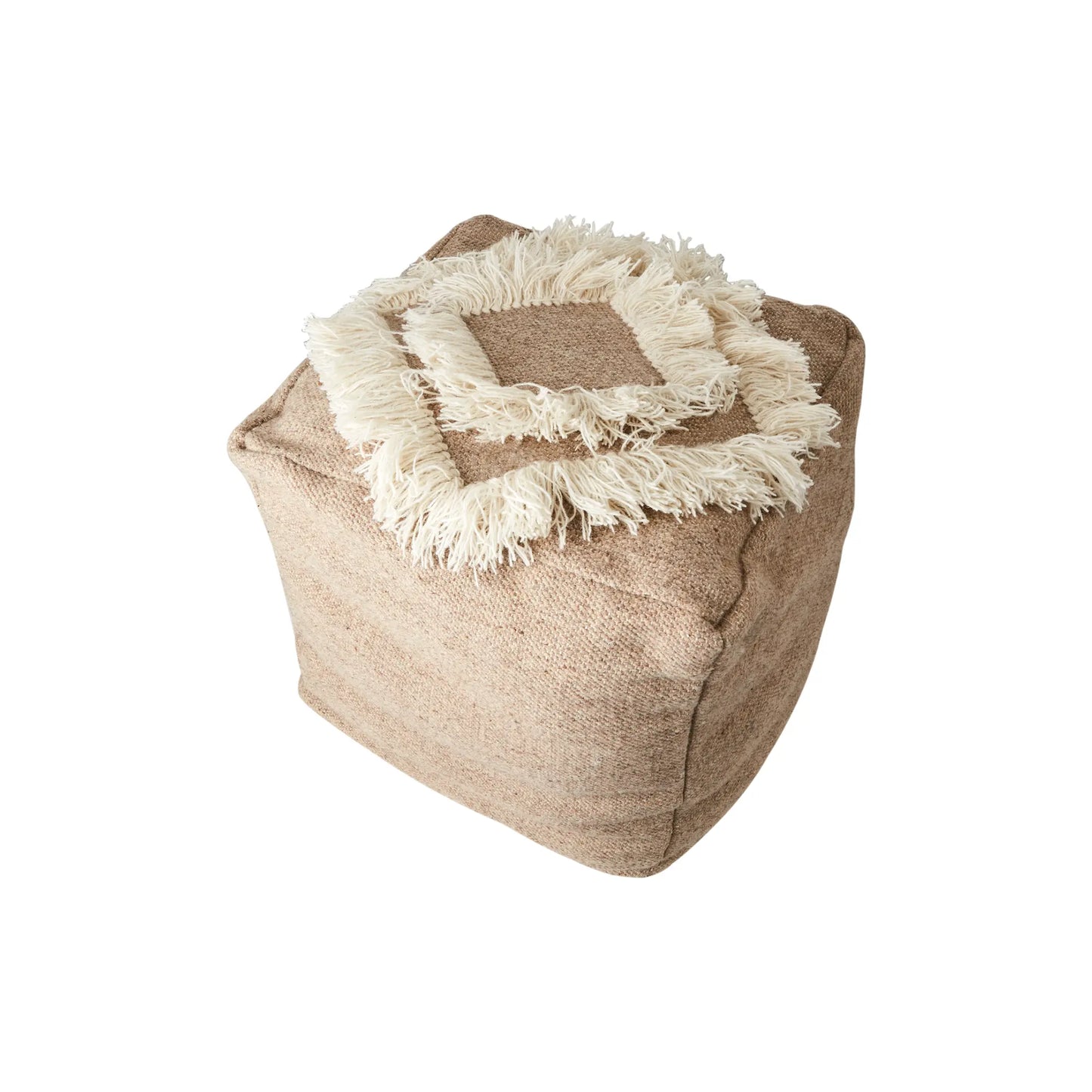 Affari of Sweden, Minna Sittpuff, Beige/elfenben-Silvra Home