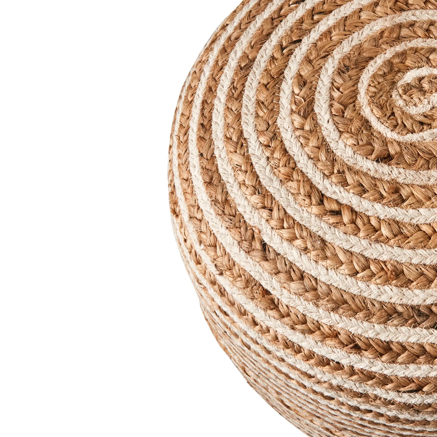 Affari of Sweden, Juni Sittpuff, Natur/elfenben-Silvra Home