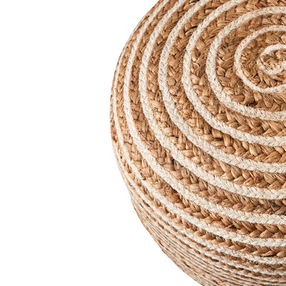 Affari of Sweden, Juni Sittpuff, Natur/elfenben-Silvra Home
