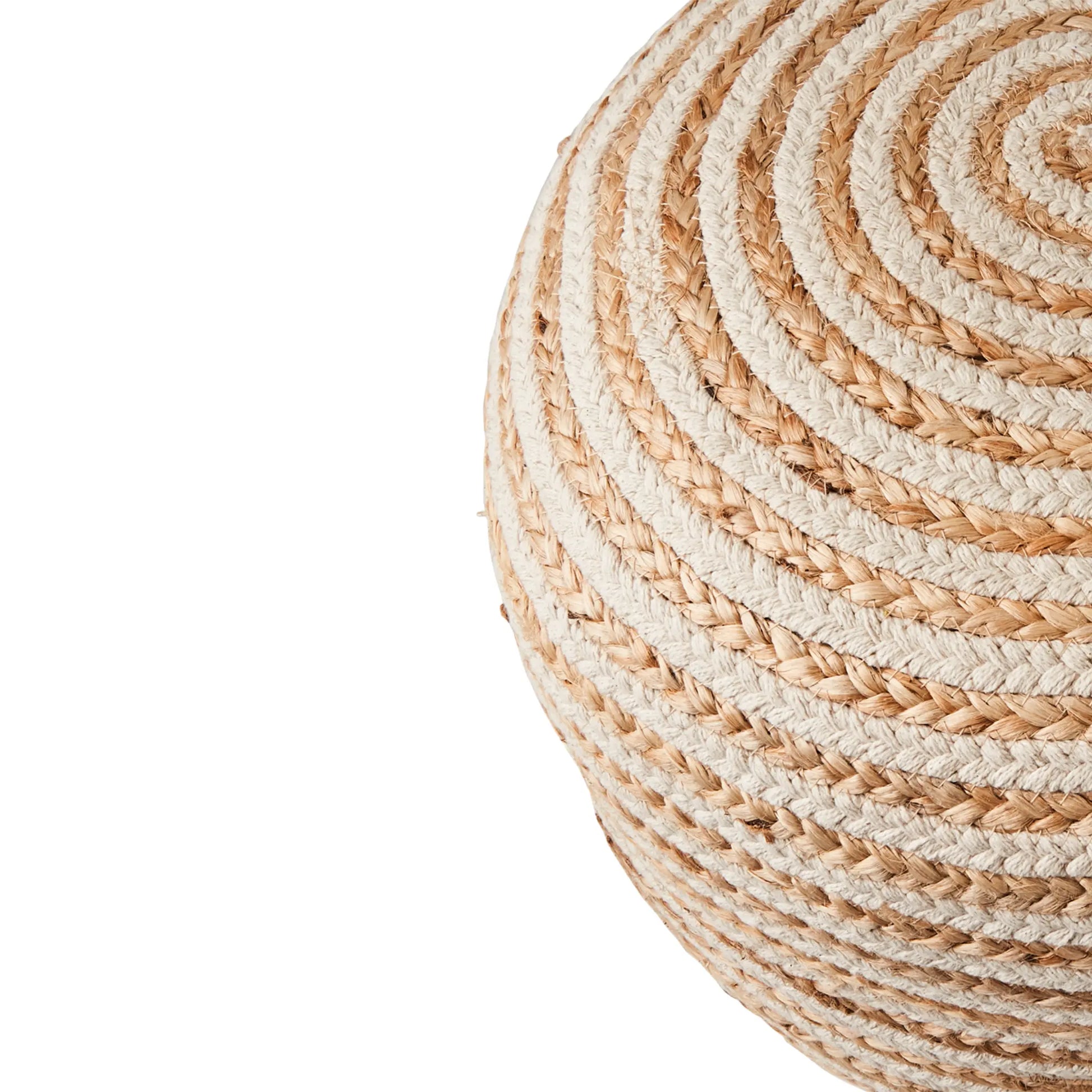 Affari of Sweden, Juni Sittpuff, Natur/elfenben-Silvra Home