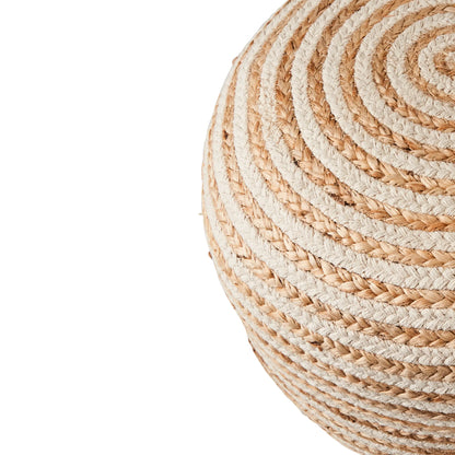Affari of Sweden, Juni Sittpuff, Natur/elfenben-Silvra Home