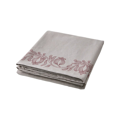 Affari of Sweden Flisa Bordsduk 350x150 cm, Natur/burgundy