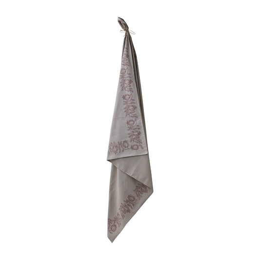 Affari of Sweden Flisa Bordsduk 350x150 cm, Natur/burgundy