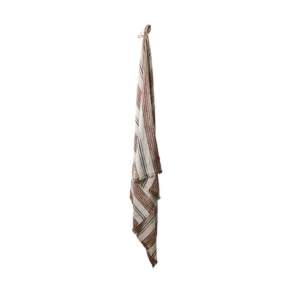 Affari of Sweden Hilda Filt/duk 250x140 cm, Natur/brun/rosa/gul