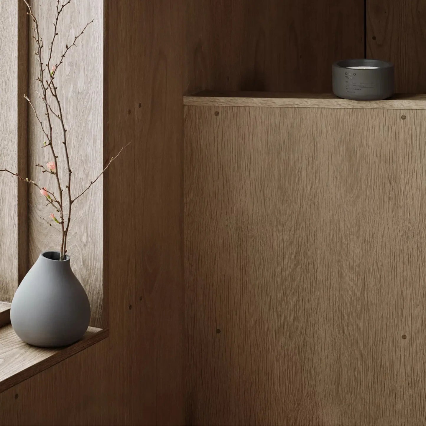 blomus Nona Vaser 3st, Pewter/Micro Chip/Bark