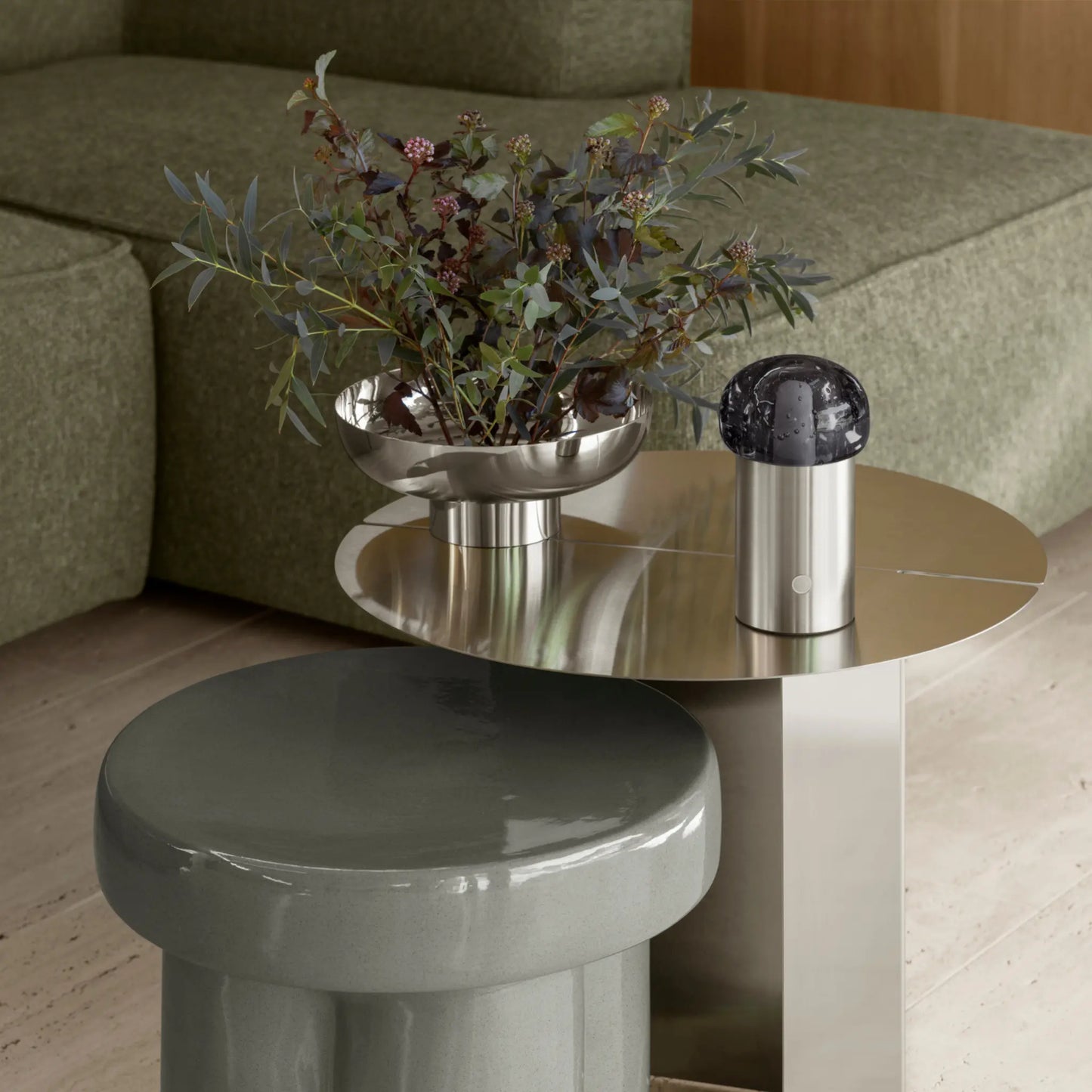 blomus Iris Led-lampa 18 cm, Silver Metal