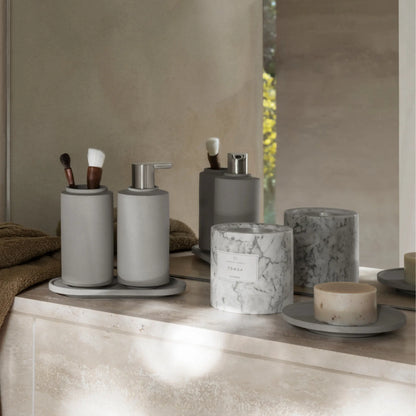 blomus Frabli Doftljus Marmor Ø10 cm, Tonga/Sharkskin