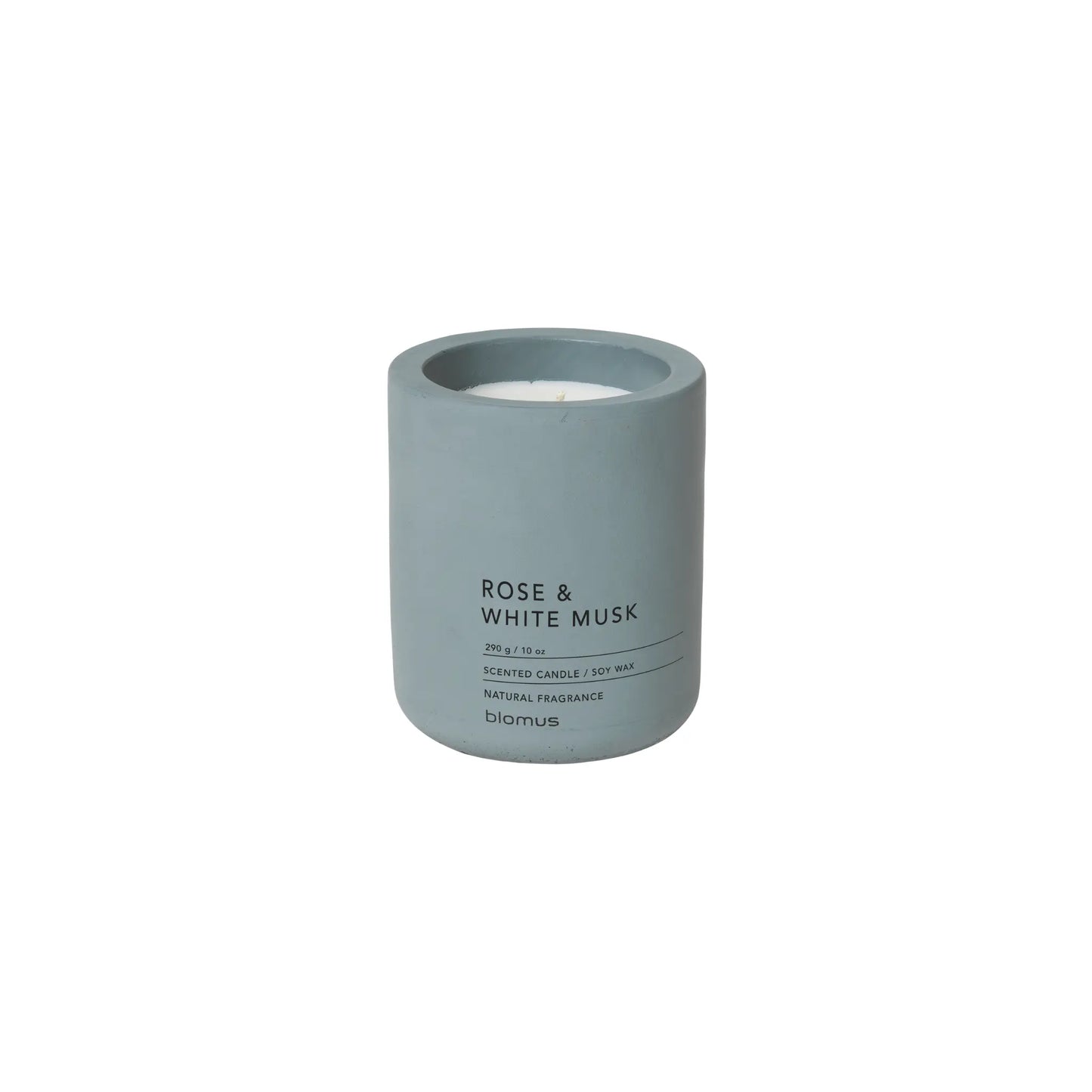 blomus Fraga Doftljus Ø9 cm, Rose White Musk/Flint Stone