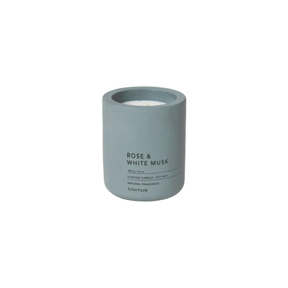 blomus Fraga Doftljus Ø9 cm, Rose White Musk/Flint Stone