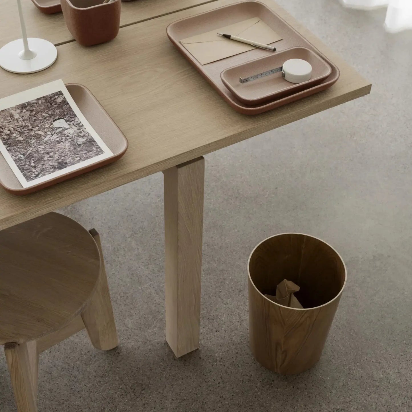 blomus Wilo Papperskorg Trä 10 l