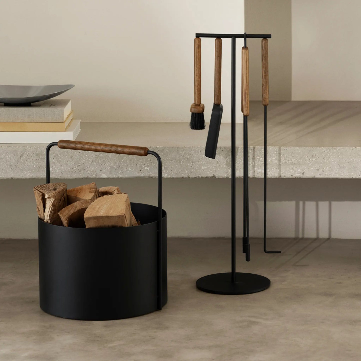 blomus Ashi Vedkorg 45 cm, Brun