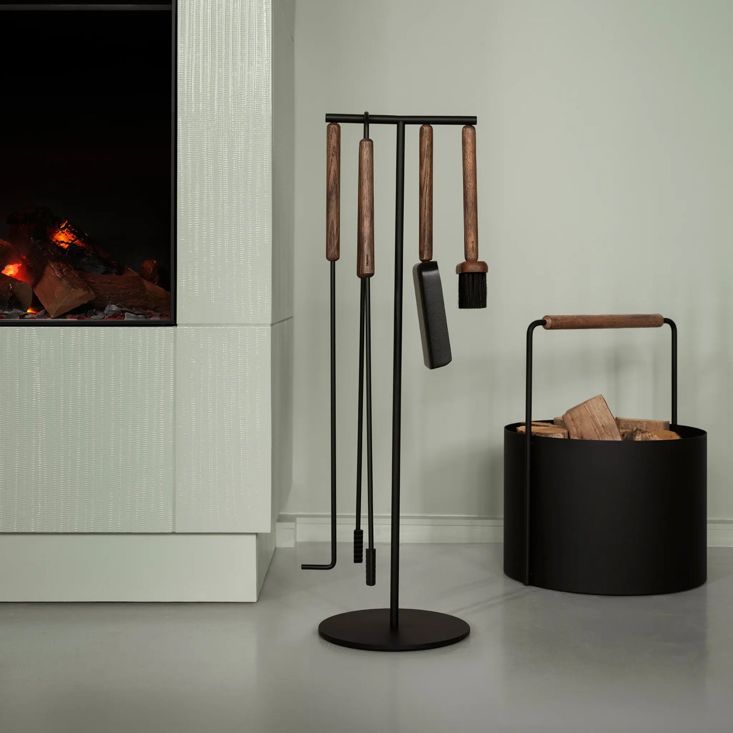 blomus Ashi Vedkorg 45 cm, Brun