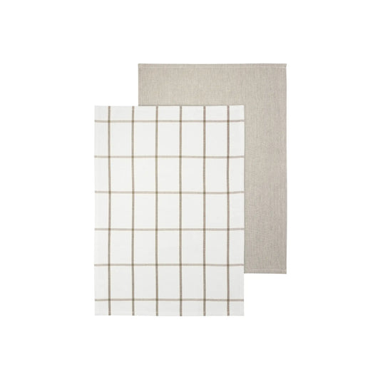 blomus Taulo Handduk 50x70 cm 2 st, Vit/Mourning Dove