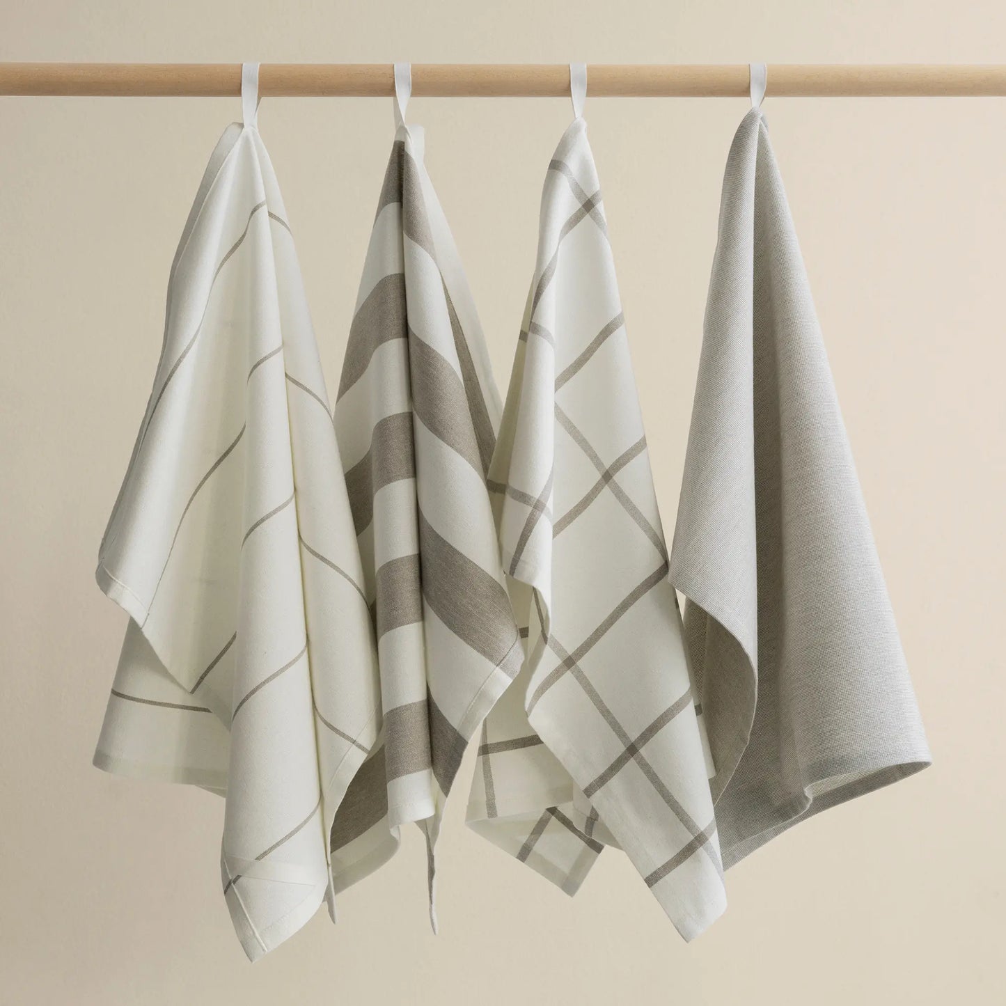 blomus Taulo Handduk 50x70 cm 2 st, Vit/Mourning Dove