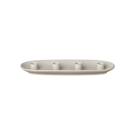blomus Vela Ljusstake Oval 40 cm, Moonbeam