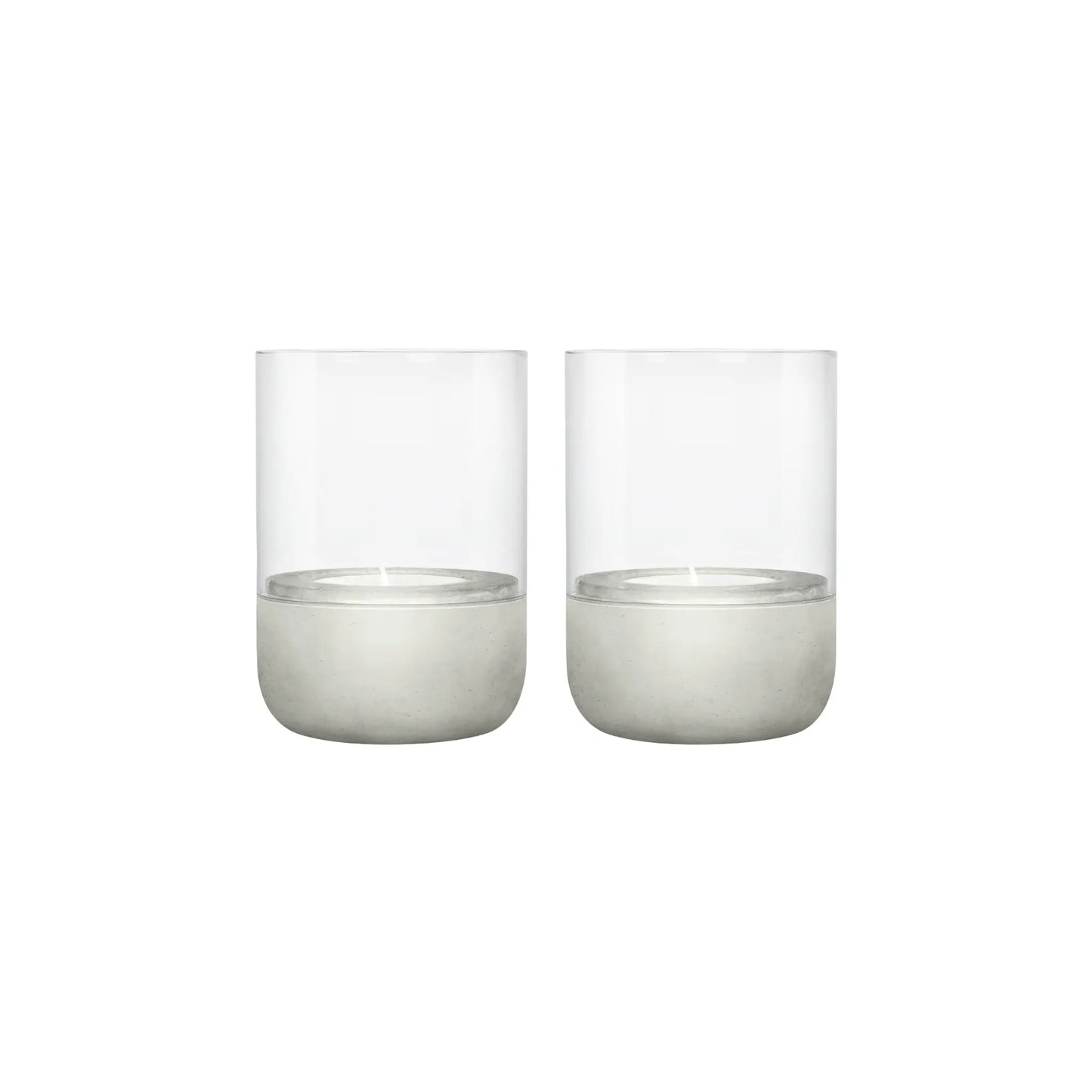 blomus Calma Ljuslykta 9,5 cm 2-pack, Ljusgrå