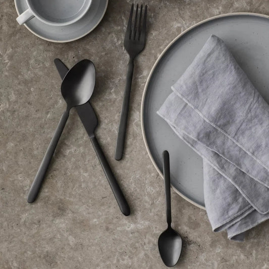 blomus Stella Bestickset 16 Delar, Svart