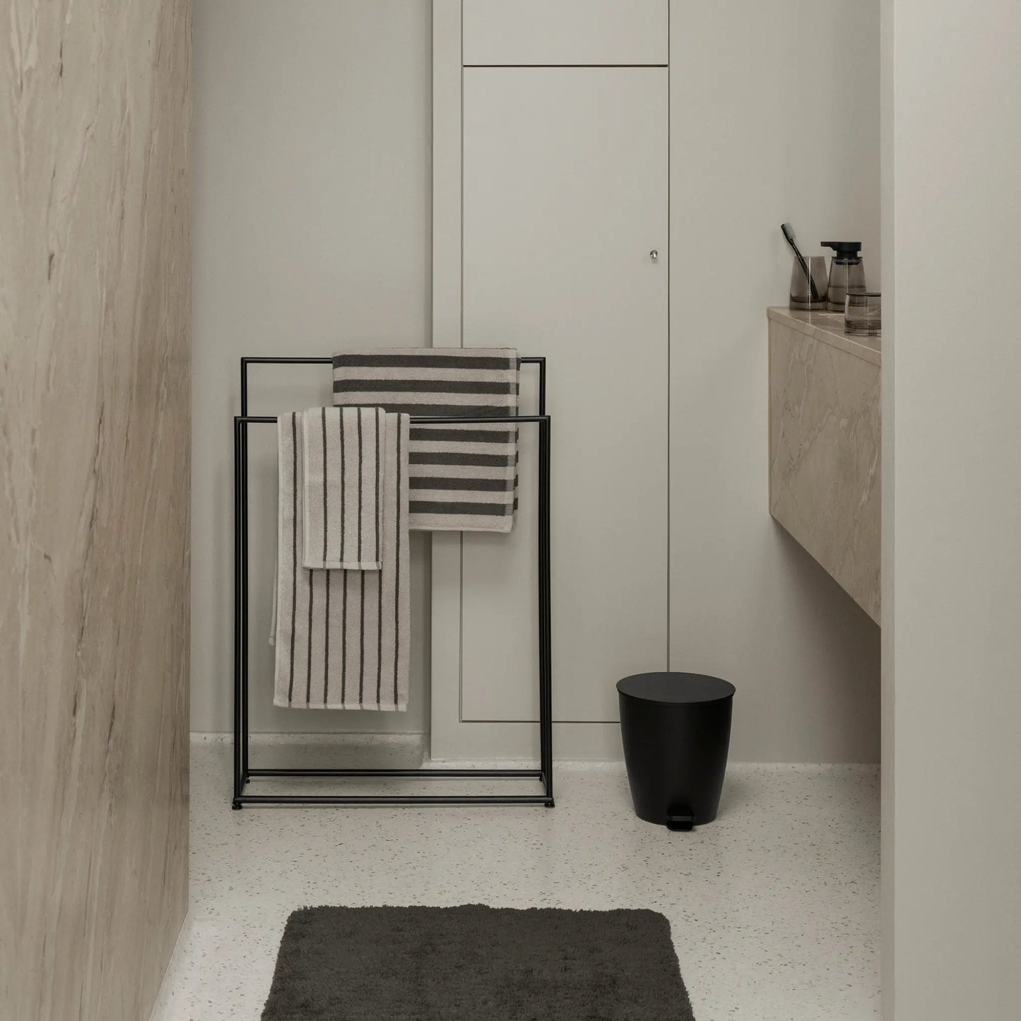 blomus Arto Badhandduk 70x140 cm, Moonbeam/Magnet