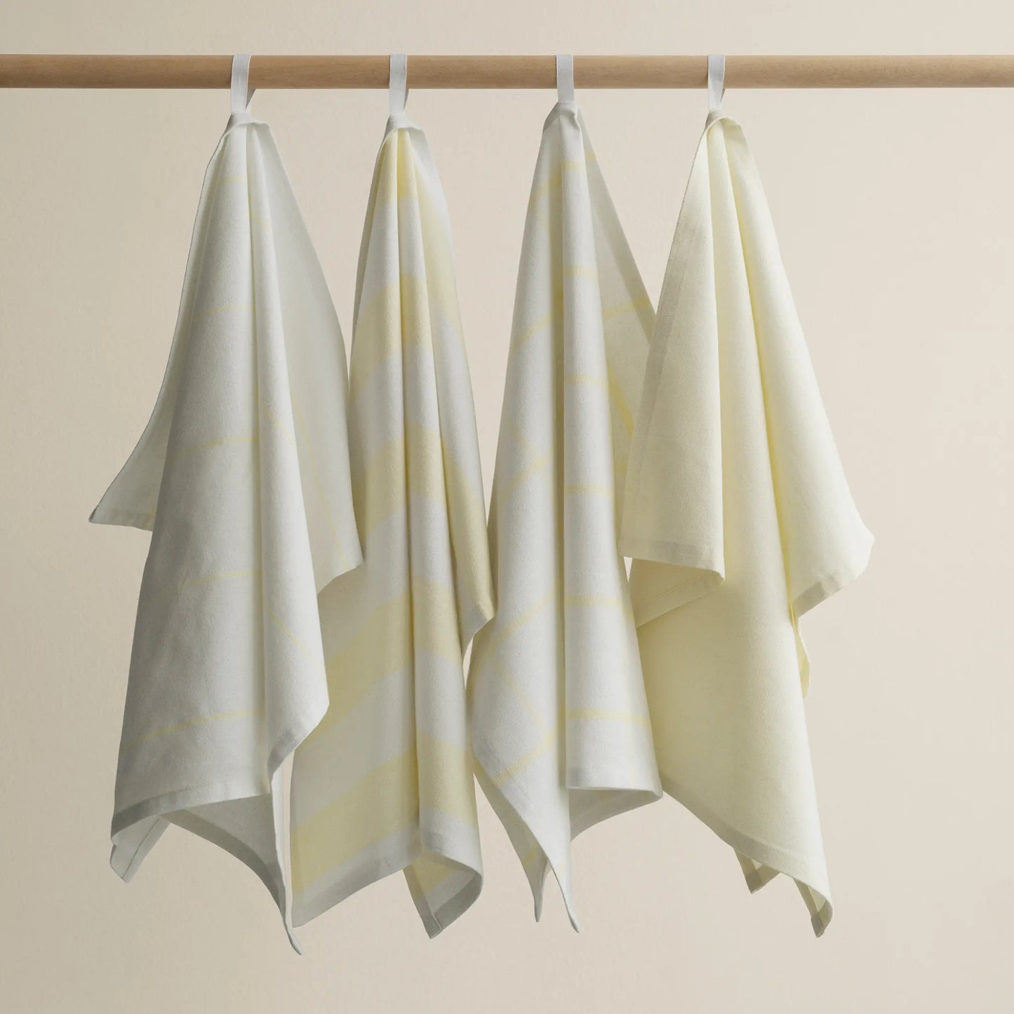blomus Taulo Handduk 50x70 cm 2 st, Vit/Transparent Yellow