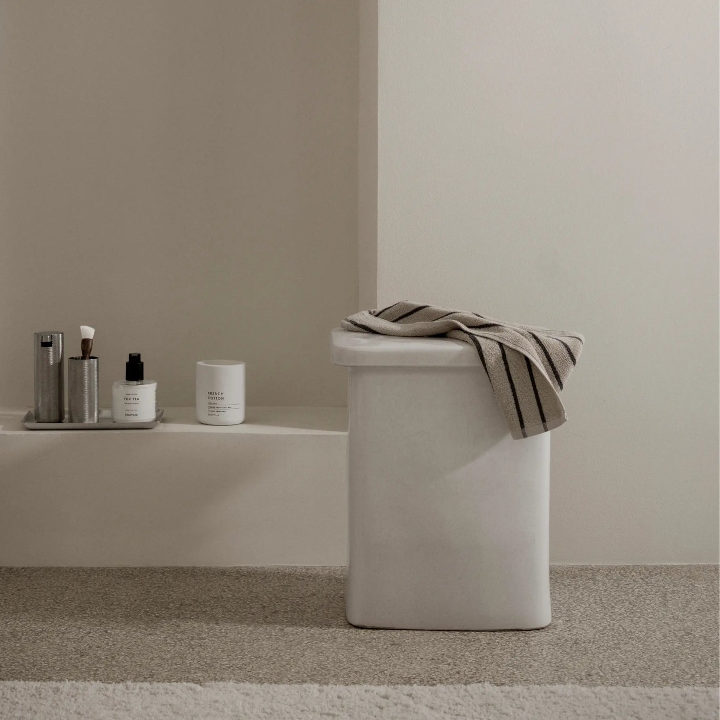 blomus Arto Handduk 50x100 cm, Moonbeam/Magnet