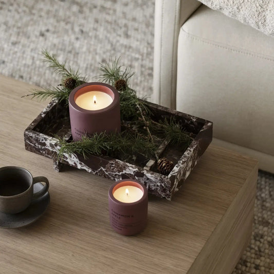 blomus Fraga Doftljus Ø9 cm, Cinnamon & Apple/Port