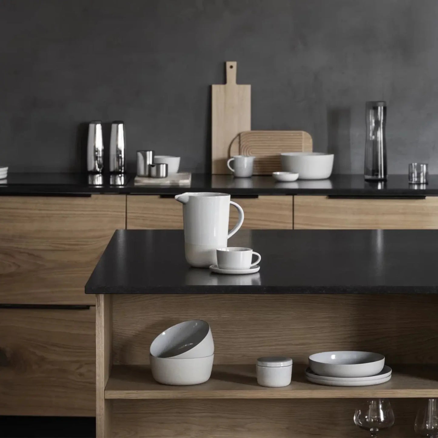 blomus Sablo Kaffekoppar & Fat 2st, Cloud