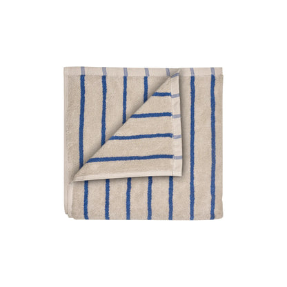 blomus Arto Handduk 100x50 cm Moonbeam/Mazarine Blue