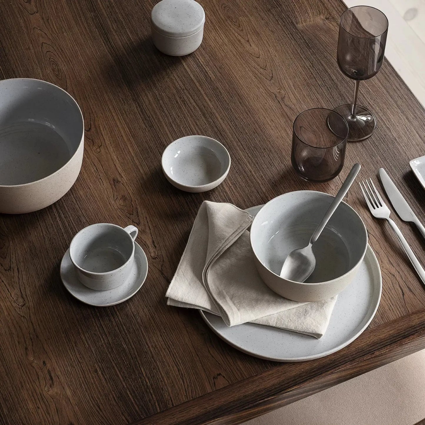 blomus Sablo Kaffekoppar & Fat 2st, Cloud