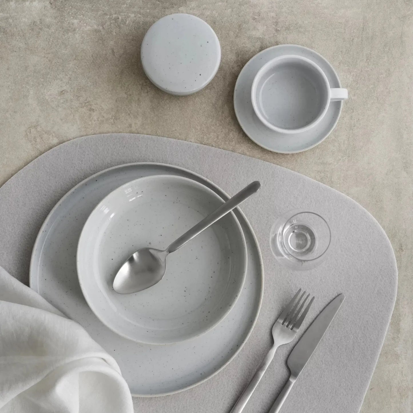 blomus Sablo Kaffekoppar & Fat 2st, Cloud