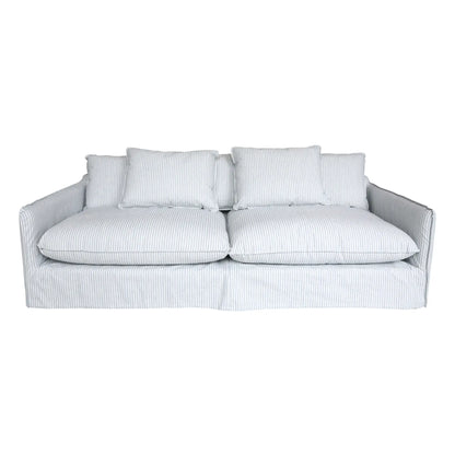 Chic Antique Malo Soffa Linne, Sky Blue & Cream
